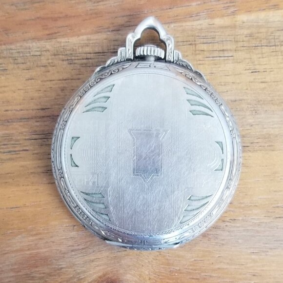 Elgin Natl Watch Co Pocket Watch Silver Tone 17 Jewel Parts or Project Only READ - Picture 8 of 10